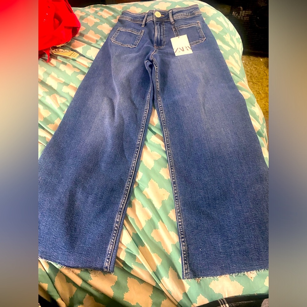 BNWT Zara jeans - size 11-12 yr old - so CUTE!